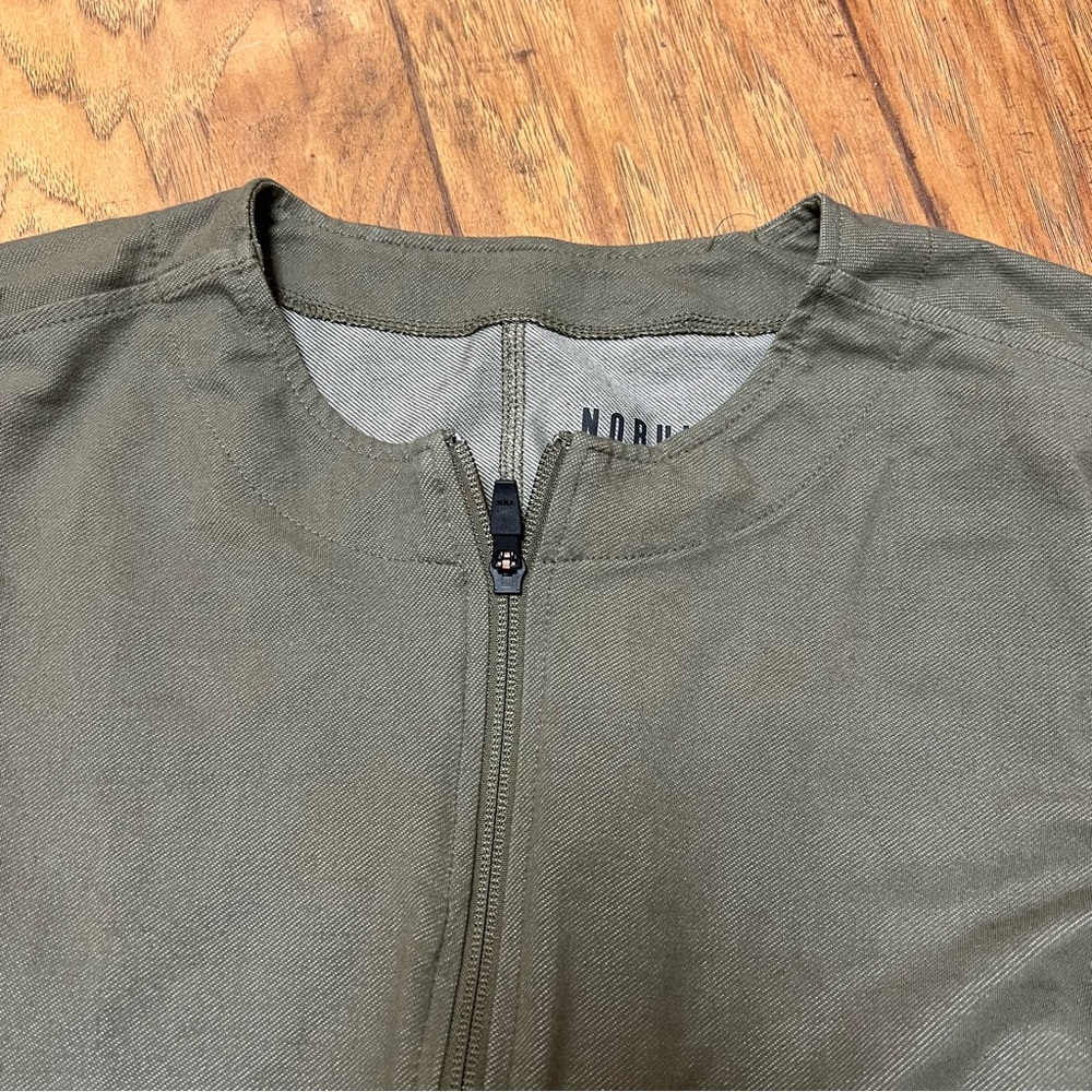 NOBULL Women’s Twill Zip Up Jacket Army Green Women's Size Large - Picture 10 of 12